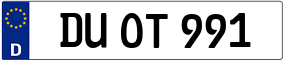 Trailer License Plate